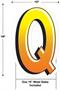 Plastic "Q" Yard Sign