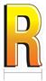 Plastic "R" Yard Sign