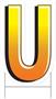 Plastic "U" Yard Sign