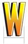 Plastic "W" Yard Sign