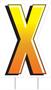 Plastic "X" Yard Sign
