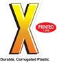 Plastic "X" Yard Sign