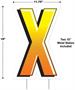 Plastic "X" Yard Sign