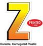 Plastic "Z" Yard Sign