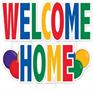 Plastic Jumbo Welcome Home Yard Sign Set