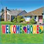 Plastic Jumbo Welcome Home Yard Sign Set