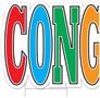 Plas Jumbo Congrats Grad! Yard Sign Set