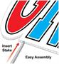 Plas Jumbo Congrats Grad! Yard Sign Set