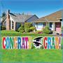 Plas Jumbo Congrats Grad! Yard Sign Set