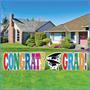 Plas Jumbo Congrats Grad! Yard Sign Set