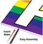 Plastic Jumbo Pride Yard Sign
