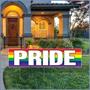 Plastic Jumbo Pride Yard Sign