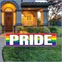 Plastic Jumbo Pride Yard Sign