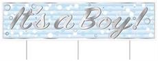 Plastic Jumbo It's A Boy! Yard Sign