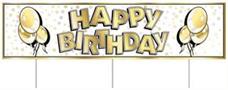 Plastic Jumbo Happy Birthday Yard Sign