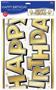 Plastic Jumbo Happy Birthday Yard Sign