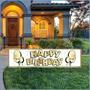 Plastic Jumbo Happy Birthday Yard Sign