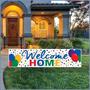 Plastic Jumbo Welcome Home Yard Sign