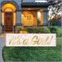 Plastic Jumbo It's A Girl! Yard Sign