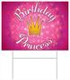 Plastic Birthday Princess Yard Sign