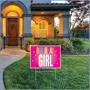 Plastic Birthday Girl Yard Sign