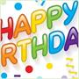 Plastic Happy Birthday! Yard Sign