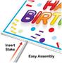 Plastic Happy Birthday! Yard Sign