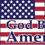 Plastic God Bless America Yard Sign