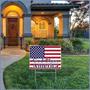 Plastic God Bless America Yard Sign