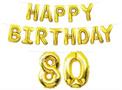 Happy Birthday "80" Balloon Streamer