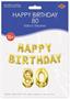 Happy Birthday "80" Balloon Streamer