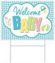 Plastic Welcome Baby Yard Sign