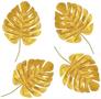 Fabric Gold Palm Leaves