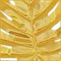 Fabric Gold Palm Leaves