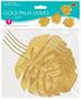 Fabric Gold Palm Leaves