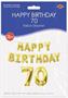 Happy Birthday "70" Balloon Streamer