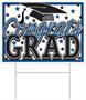 Plastic Congrats Grad Yard Sign