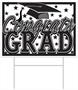 Plastic Congrats Grad Yard Sign