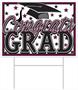 Plastic Congrats Grad Yard Sign