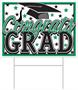 Plastic Congrats Grad Yard Sign