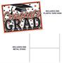 Plastic Congrats Grad Yard Sign