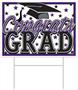 Plastic Congrats Grad Yard Sign