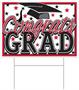 Plastic Congrats Grad Yard Sign