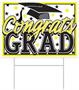 Plastic Congrats Grad Yard Sign