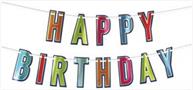 Foil Happy Birthday Streamer