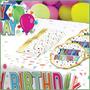 Happy Birthday Fringed Luncheon Napkins