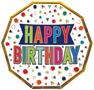 Happy Birthday Decagon Plates