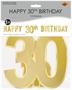 Foil Happy "30th" Birthday Streamer