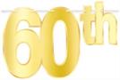 Foil Happy "60th" Birthday Streamer