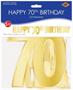 Foil Happy "70th" Birthday Streamer